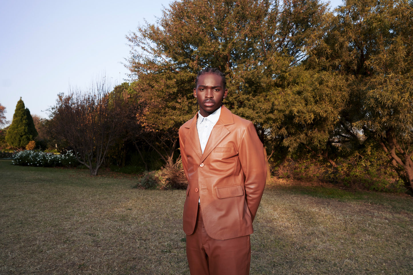 Sunday Best Brown Leather Suit