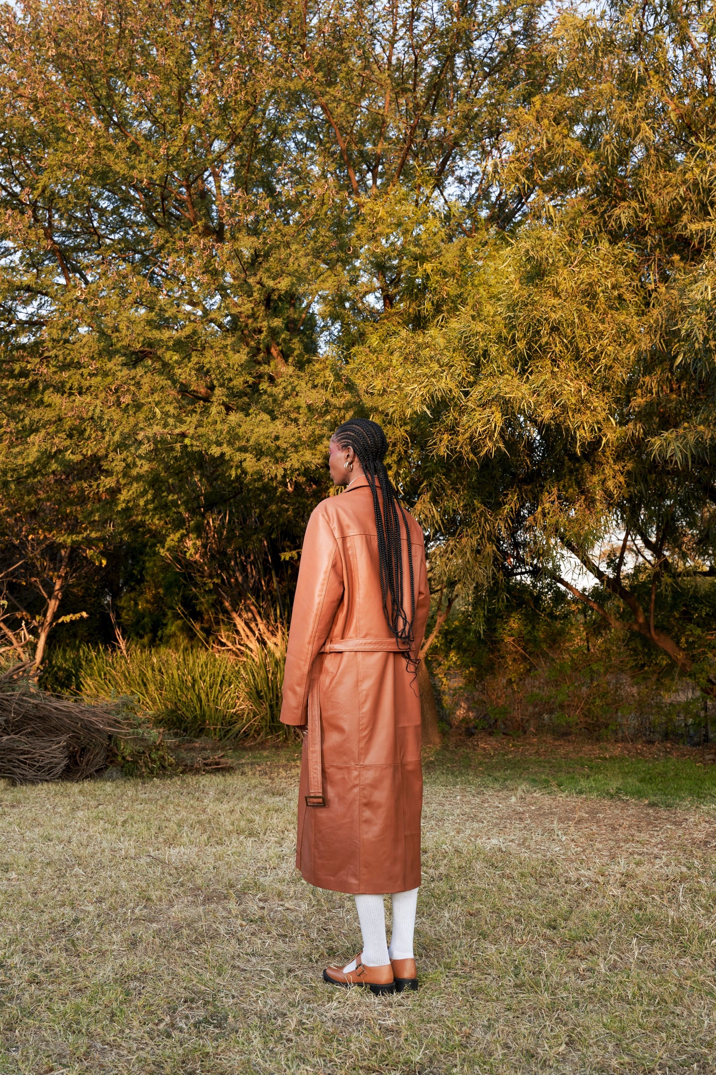 Sunday Best Brown Leather Coat