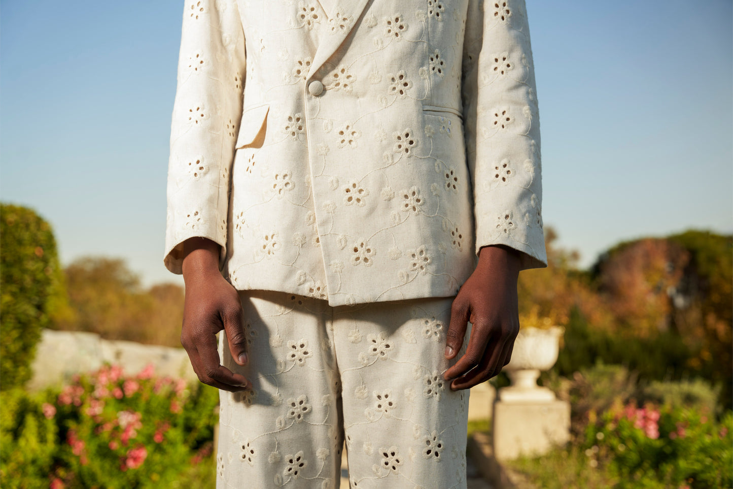 Phola Park Sunday Best Cream Linen Suit